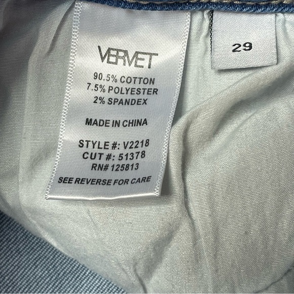 Altar’d State Vervet Denim Jeans Light Wash Distressed Stretch Women’s Size 29 - Picture 6 of 12